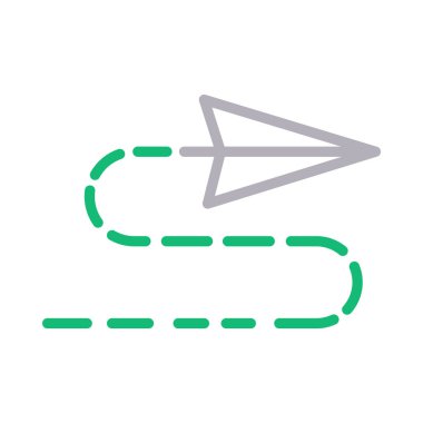 gezinme ince renk çizgisi vektör simgesi