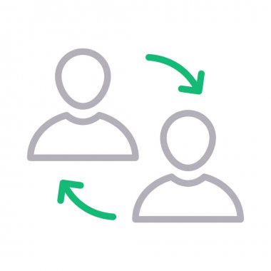 ince renk çizgisi vektör simgesini aktarma