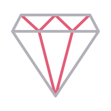 gem ince renk çizgisi vektör simgesi