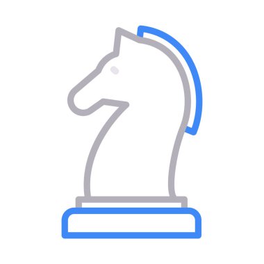 strateji ince renk çizgisi vektör simgesi