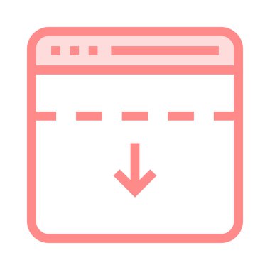 tarayıcı ince renk çizgisi vektör simgesi indir