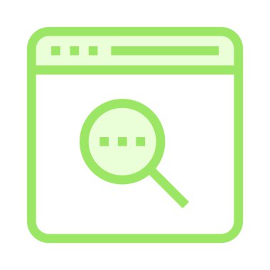 arama tarayıcıince renk çizgisi vektör simgesi