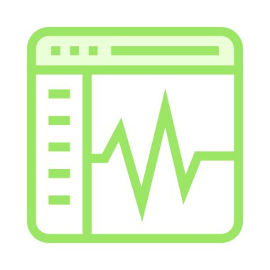 beat tarayıcı ince renk çizgisi vektör simgesi