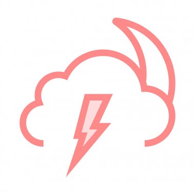 hava ince renk çizgisi vektör simgesi