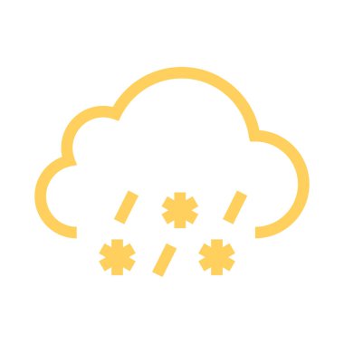 yağmur ince renk çizgisi vektör simgesi