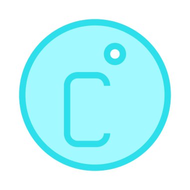 iklim ince renk çizgisi vektör simgesi