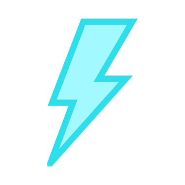 güç ince renk çizgisi vektör simgesi