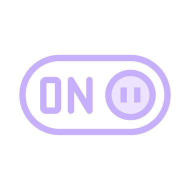 ince renk çizgisi vektör simgesini açma