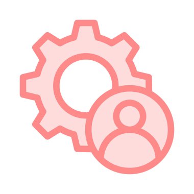 hesap ayar ince renk çizgisi vektör simgesi