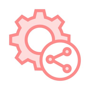 pay ayarı ince renk çizgisi vektör simgesi