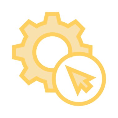 ince renk çizgisi vektör simgesini ayarlamayı tıklatın