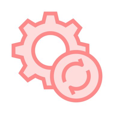 ince renk çizgisi vektör simgesini yenileme