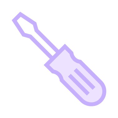 tornavida ince renk çizgisi vektör simgesi