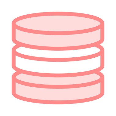 sunucu ince renk çizgisi vektör simgesi