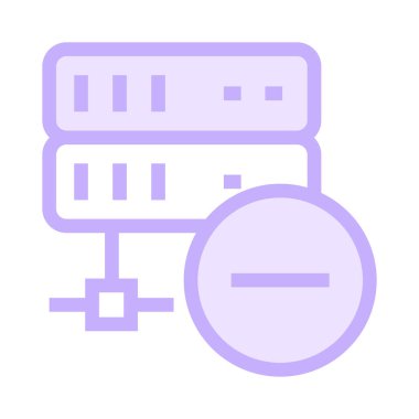 sunucu ince renk çizgisi vektör simgesini kaldırma