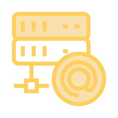 sunucu ince renk çizgisi vektör simgesini kaldırma