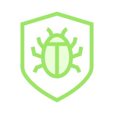 güvenli hata ince renk çizgisi vektör simgesi