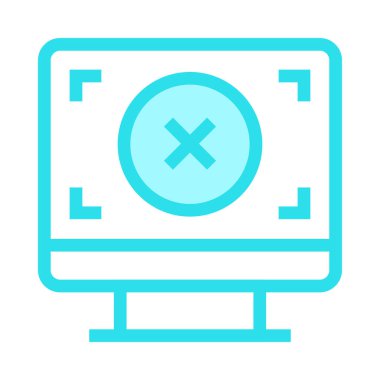 netleme ince renk çizgisi vektör simgesini silme