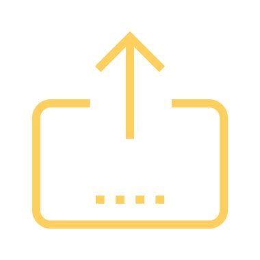 ince renk çizgisi vektör simgesi yükleme