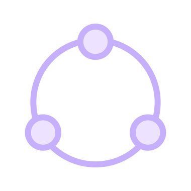 bağlantı ince renk çizgisi vektör simgesi