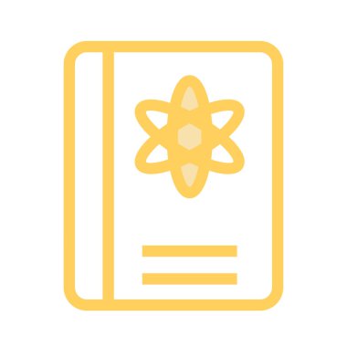 kitap ince renk çizgisi vektör simgesi