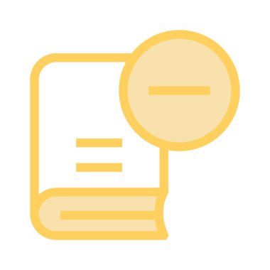 kitap ince renk çizgisi vektör simgesini kaldırma