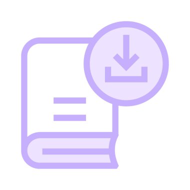 kitap ince renk çizgisi vektör simgesi indir