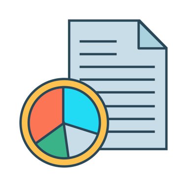 sayfa glyph renk vektör simgesi