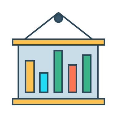 grafik glyph renk vektör simgesi