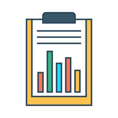 glyph renk vektör simgesini bildir