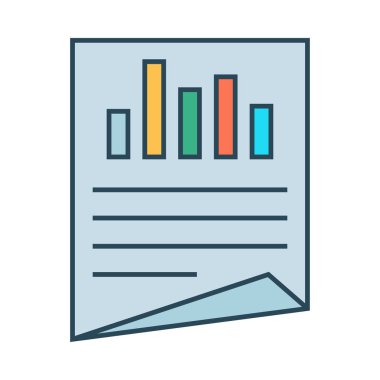 grafik sayfası glyph renk vektör simgesi
