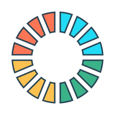 grafik glyph renk vektör simgesi