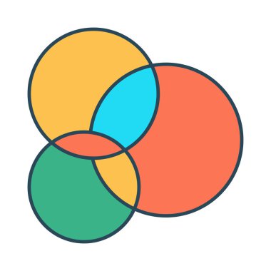 diyagram glyph renk vektör simgesi