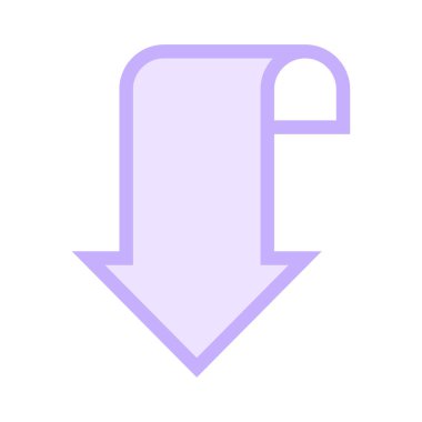 yer imi ok ince renk çizgisi vektör simgesi