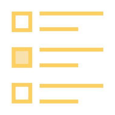 menü ince renk çizgisi vektör simgesi