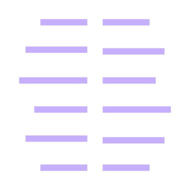 ince renk çizgisi vektör simgesini hizala