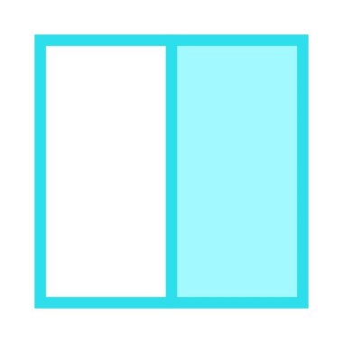 ince renk çizgisi vektör simgesi tasarım