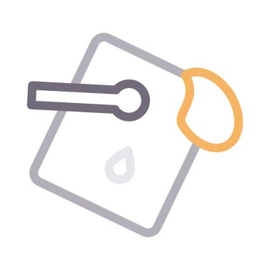 art ince renk çizgisi vektör simgesi