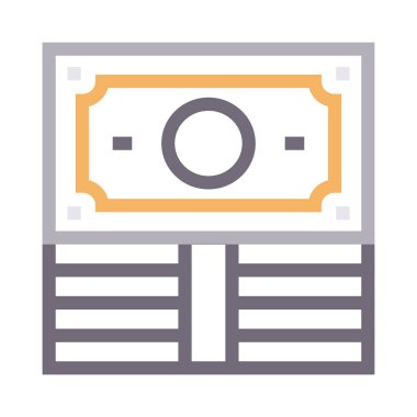 para ince renk çizgisi vektör simgesi