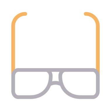 gözlük ince renk çizgisi vektör simgesi