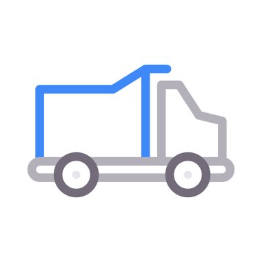 kargo ince renk çizgisi vektör simgesi