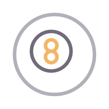 snooker ince renk çizgisi vektör simgesi