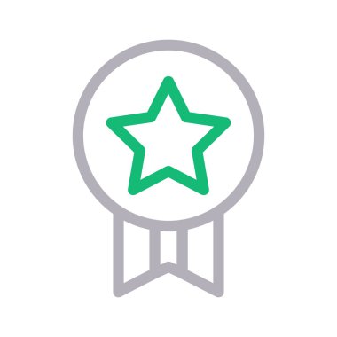 ödül ince renk çizgisi vektör simgesi