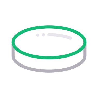 buz hokeyi ince renk çizgisi vektör simgesi