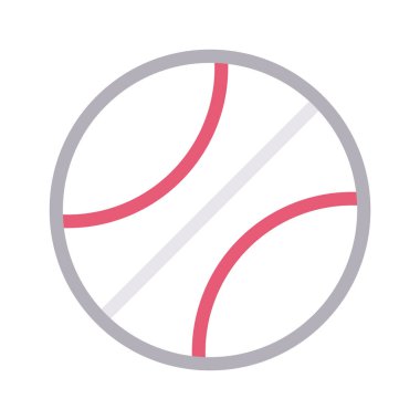 top ince renk çizgisi vektör simgesi