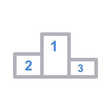 podyum ince renk çizgisi vektör simgesi