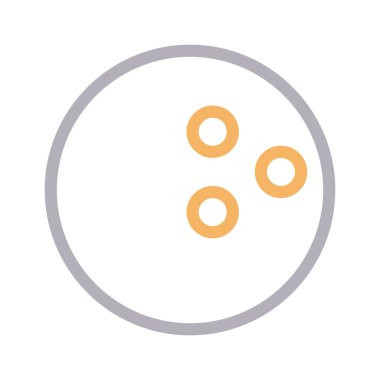 top ince renk çizgisi vektör simgesi