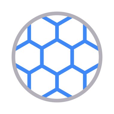 futbol ince renk çizgisi vektör simgesi