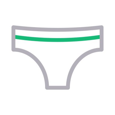 iç çamaşırı ince renk çizgisi vektör simgesi