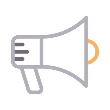 hoparlör ince renk çizgisi vektör simgesi